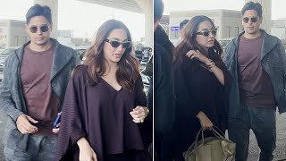 Kiara Advani \u0026 Siddharth Malhotra Flying From Mumbai | MS shorts