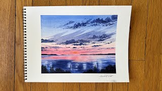 Paint n sip #83 | ocean sunset