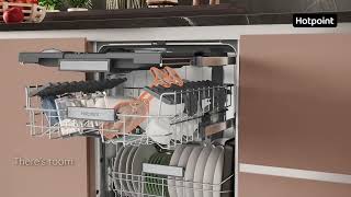 Hotpoint H7IHP42LUK, 15 Place, MaxiSpace, Integrated Dishwasher