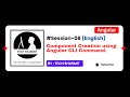 Angular Component Creation using CLI | Angular 19 complete tutorial in English 2025 (Session-08)