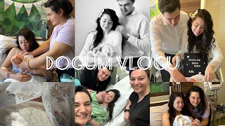 DOĞUM VLOGU || DOĞUM SÜRECİM | NOYANLA KAVUŞTUK | 39. HAFTA DOĞUM | EPİDURALSİZ NORMAL DOĞUM |