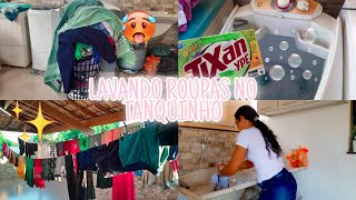 LAVANDO ROUPAS NO TANQUINHO E NA MÃO|UM POUCO SOBRE MEU TANQUINHO #diadelavarroupas #roupasuja