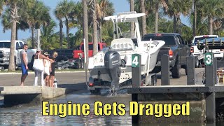 Engine Gets Dragged!! | Miami Boat Ramps | 79th St
