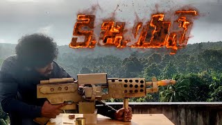 KGF 2 വിലെ മെഷീൻ ഗൺ വീട്ടിൽ ഉണ്ടാക്കി | DIY Home made machine gun |  Nerf battle war begins