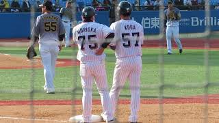 【2021.3.16東京ヤクルトスワローズ】 #5川端慎吾 代打で登場してヒットで繋ぐ！