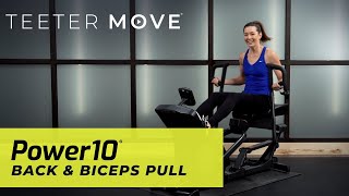 10 Min Back & Biceps Pull | Power10 Elliptical Rower | Teeter Move
