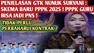 DIRJEN GTK NUNUK SURYANI JELASKAN SKEMA BARU 2025 ! PPPK GURU BISA JADI PNS ! CEK INFONYA !