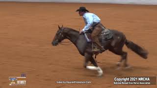 SJR Royal Diamond shown by Justin T Wright - 2021 Snaffle Bit Futurity Finals  (Open Futurity, Rein)