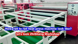 How  roll to roll heat press machine look like?  Contact 86-18825809085