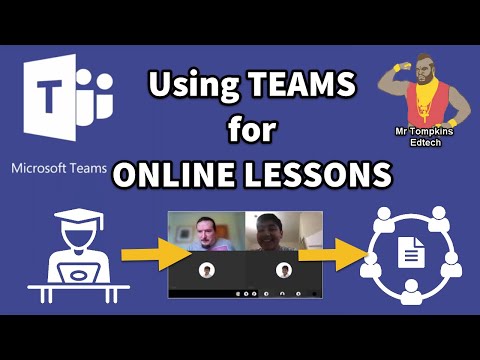 Online lessons with Microsoft Teams for distance learning