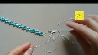 Beaded bracelet tutorial for beginner beaders. Diy bracelet tutorial.