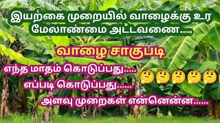 வாழைக்கு உரம் மேலாண்மை.....இயற்கை முறையில் சாகுபடி...