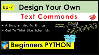 Working with Texts & Understanding String Indexing - Ep 7 | Coding for Strings | Learn Python