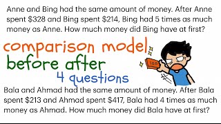 P5 Before After Word Problems using Comparison Model