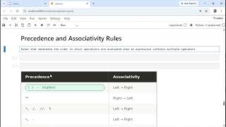 Bitwise operator | Precedence and Associativity Rule in Python