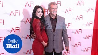 Mel Gibson and his pregnant wife Rosalind Ross arrive at AFI - Daily Mail