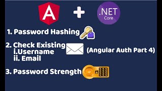 Encrypt Password in .NET 6 | Password strength checker in Angular | Check existing Email | (Part 4)