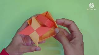 কাগজ দিয়ে বাক্স তৈরি করা হোক | Origami Masu Box Tutorial - Easiest Method . How To Make Paper Box