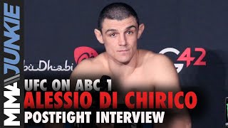 Alessio Di Chirico declines post-fight interview | UFC on ABC 1 post-fight