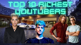 Top 10 Richest Youtubers of 2021 (Logan Paul, MrBeast, PewDiePie, David Dobrik)