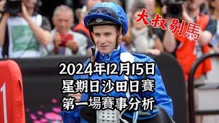 港產筒索萬 -『大叔剔馬』香港賽馬 星期日沙田日賽 2024年12月15日 第一場賽事分析