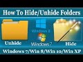 How To Hide and Unhide Folder in Windows 7/8/10/XP - Urdu/Hindi