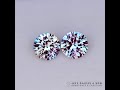 1.95ct - LAB Alexandrite pair 6mm - pulled Czochralski