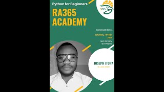 Python for Beginners Screencast 2