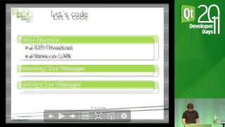 Qt DevDays 2011, Basic Networking with Qt: Markus Goetz
