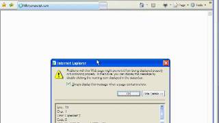 Beginner's Javascript - Setting Up IE 7 to Display Javascript Errors