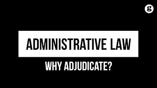 Why Adjudicate?