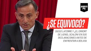 Diego #Latorre y ¿la equivocación? de Lionel #Scaloni en sus declaraciones