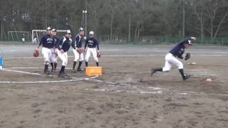 【瀬谷】低い姿勢とグラブさばきの柔らかさを求める内野守備 (5)【野球部トレーニング】