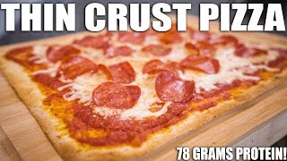 The Best THIN CRUST Pepperoni Pizza | Low Carb High Protein Bodybuilding Recipe