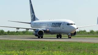 YR-BGL TAROM BOEING 737-800 LANDING / PLANE SPOTTING