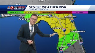 WeatherFirst Warning Weather Day: Central Florida under risk of severe storms Today
