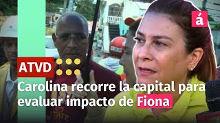 Alcaldesa Carolina Mejía recorre sectores de la capital para evaluar impacto de Fiona