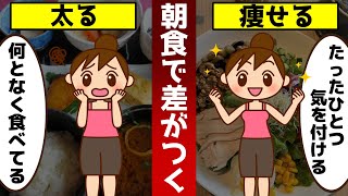 【ゆっくり解説】太る朝食と痩せる朝食！体脂肪が激減！どんどん痩せる方法