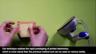 Rapid Prototyping of Paper Electronics Using a Metal Leaf and Laser Printer