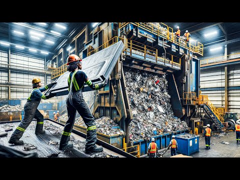 What is the step by step method for recycling Aluminium?