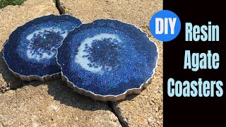 Resin Agate Coasters DIY Tutorial