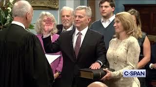 Josh Stein  - NC first Jewish governor - takes oath of office on 1891 edition of Tanakh Hebrew Bible