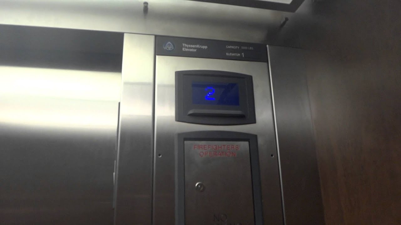 Thyssenkrupp Elevator With MAD BS Fixtures? - YouTube