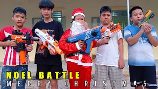 NERF GUN : CHRISTMAS SANTA CLAUS BATTLE - Nerf Guns Fight