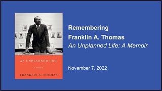 EVENT: Remembering Franklin Thomas