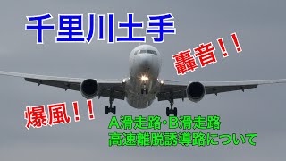 【千里川土手】飛行機撮影の聖地！！轟音に爆風！！※音量に注意して下さい