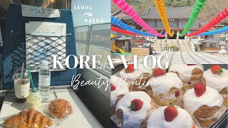 Korea Travel Vlog 🇰🇷 Seoul to Daegu, Self care routine, Hangang, (KTX)  Meeting family, Nightlife