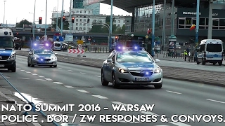 ALARMOWO Policja, BOR i Żandarmeria Wojskowa - SZCZYT NATO 2016