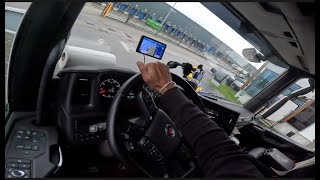 POV Truck driving | driving with One Amazon Pallet to Spain 🇪🇸  #truckdriver #spain  #254