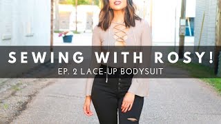 LACE-UP BODYSUIT SEWING TUTORIAL (SIMPLICITY 8513)